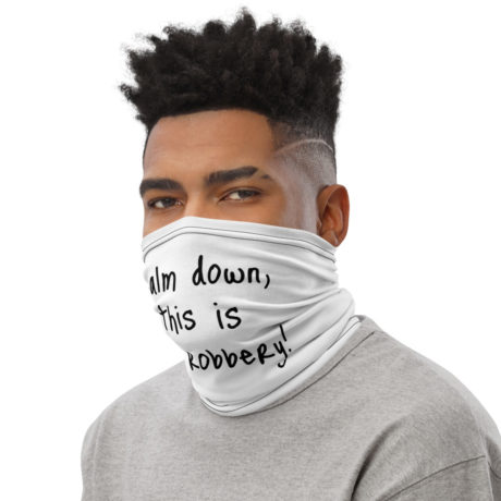 NO robbery face mask - left side